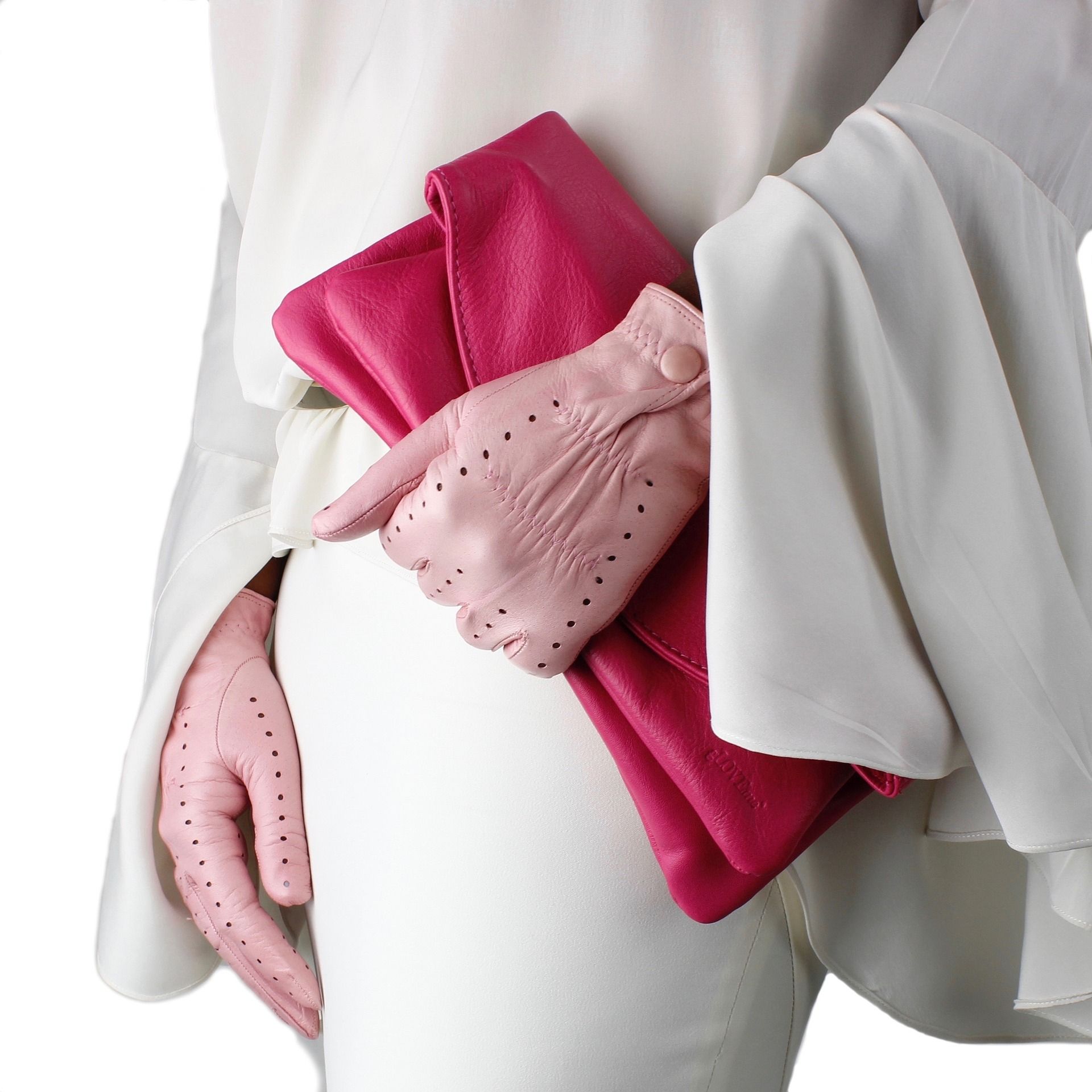 guanti rosa