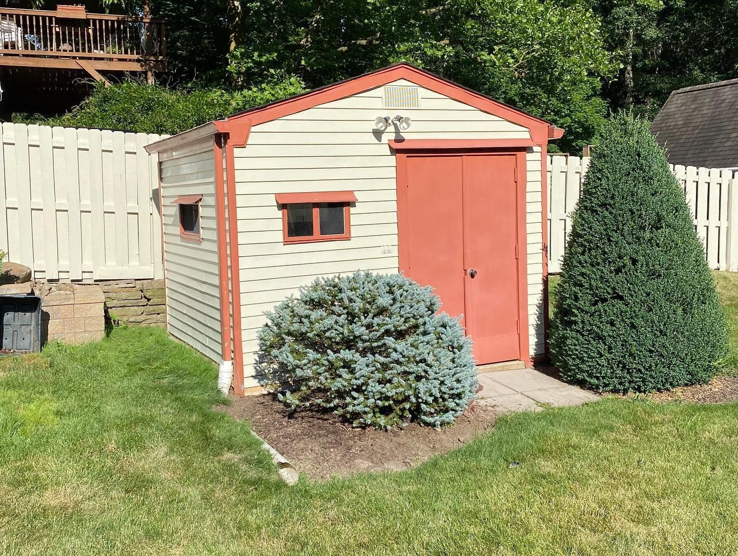 Shed painted by Obringers Painting and Remodeling