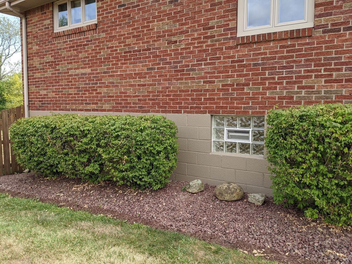 foundation painted brown by Obringer's Painting and remodeling