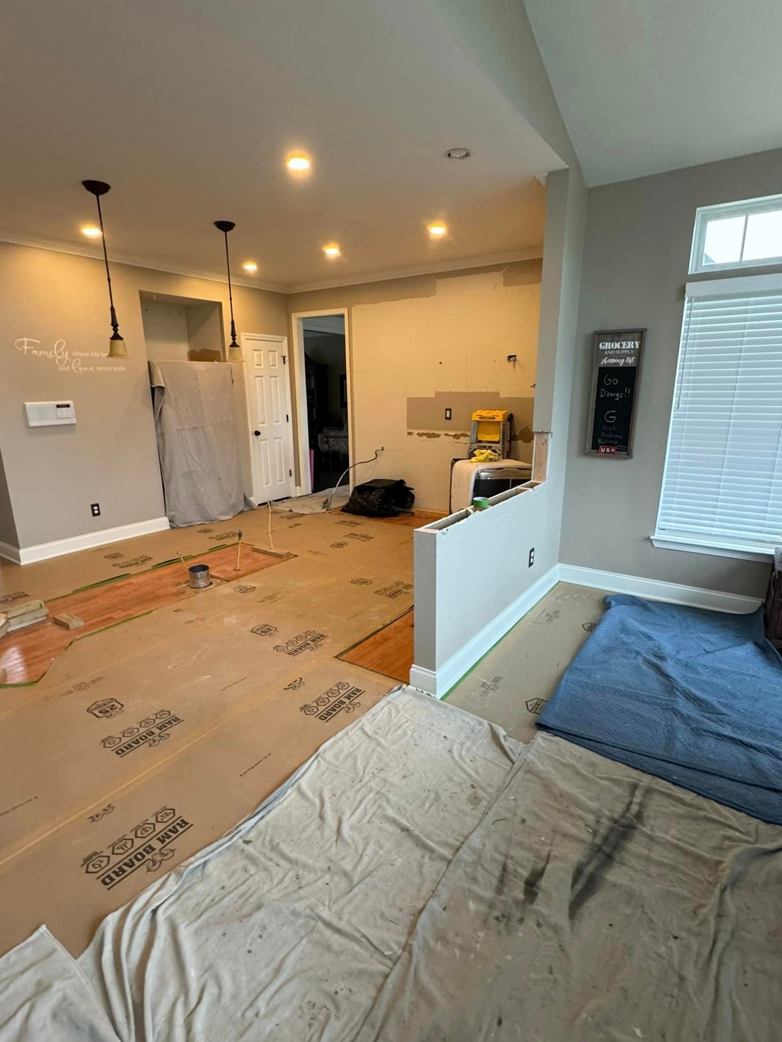 kitchen remodeling in progress