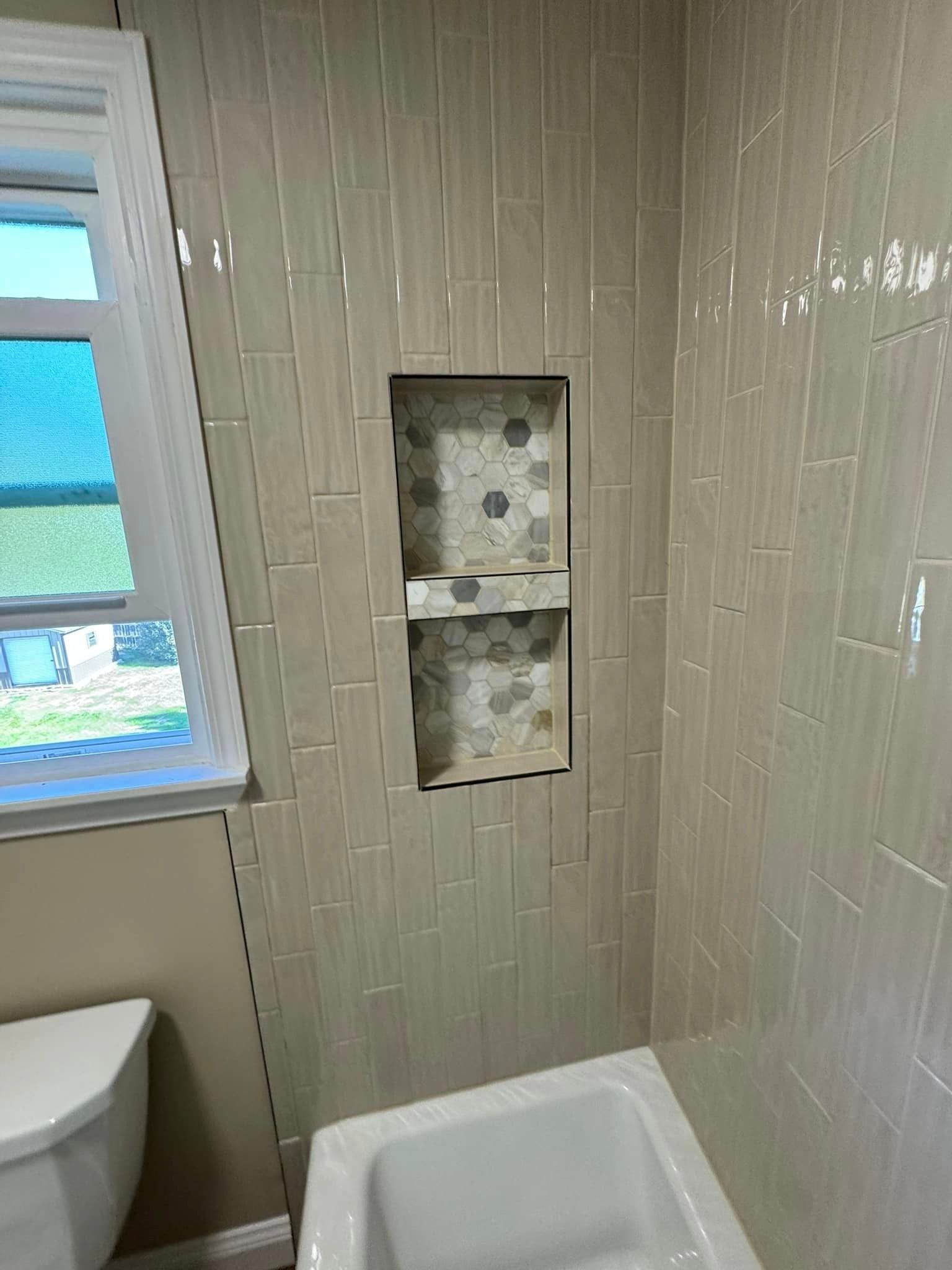 shower with new tile icon