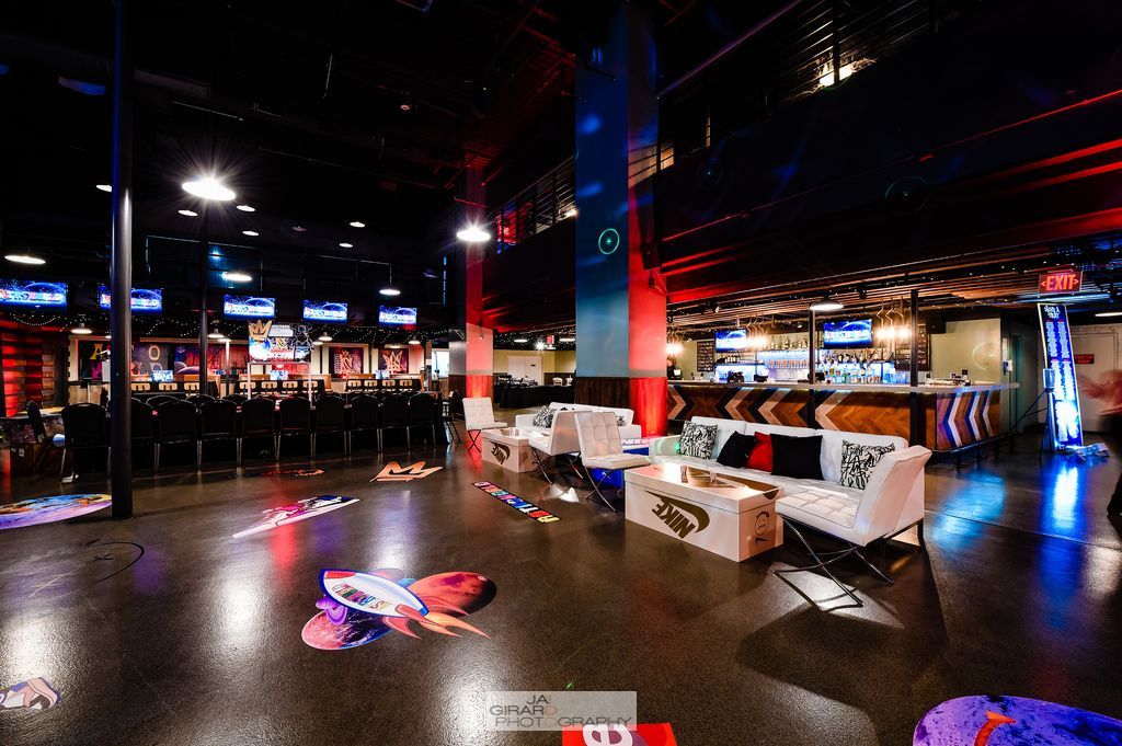 A large room with a lot of furniture in it