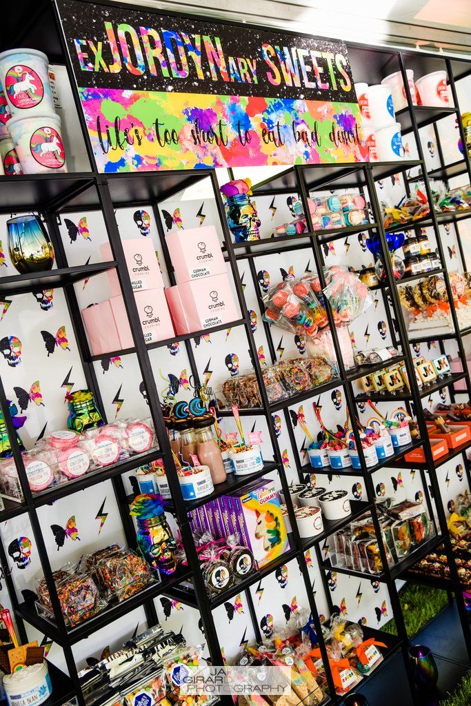 A candy store filled with lots of different types of candy.