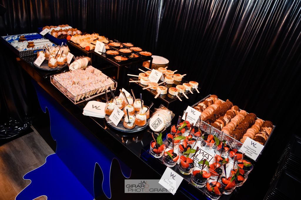 There are many different types of food on the table.