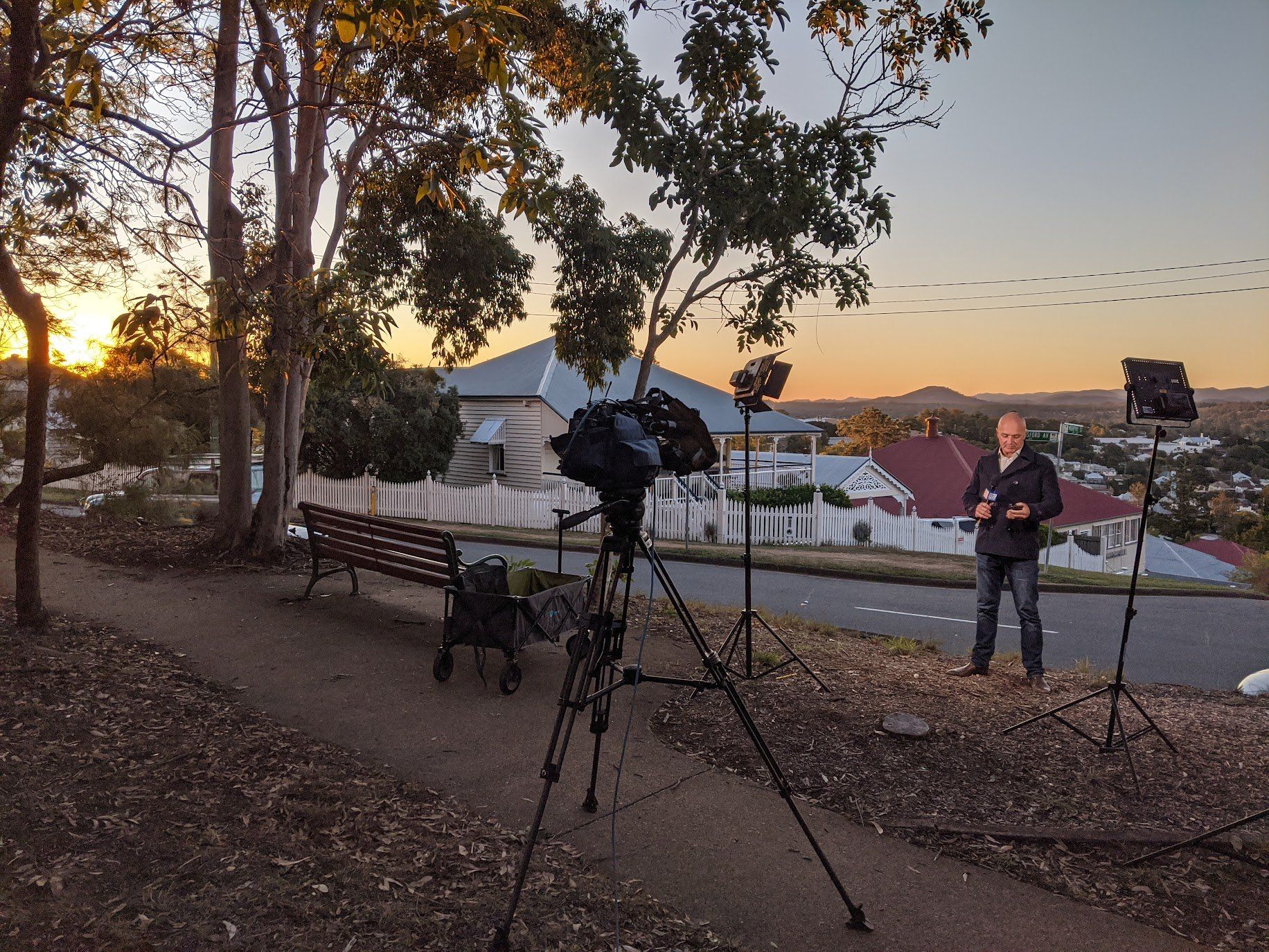 News sunset interview