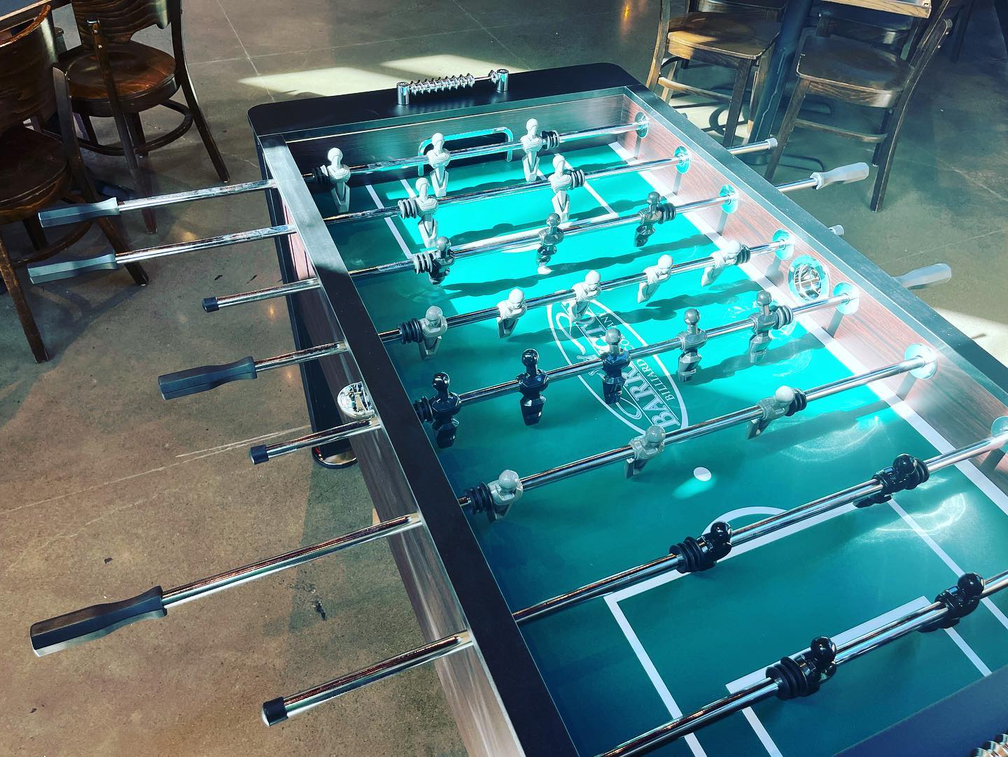 Game table at the Tanasbourne location.