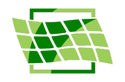 a green square with a green frame around it on a white background .