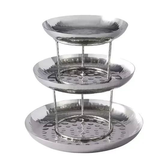 Three Stainless Steel Plates Are Stacked on Top of Each Other — Commercial Kitchens Direct in Unanderra, NSW