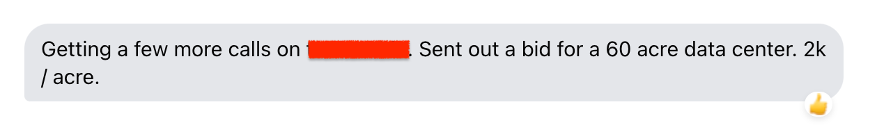 A blurred image of a text message with a red arrow pointing to the right.