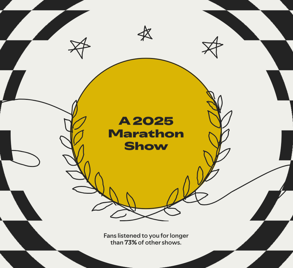 Gold circle with text