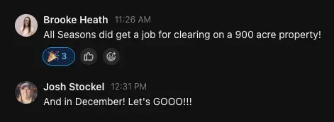 A facebook post that says $ 1.2 mil estimate for clearing a solar farm