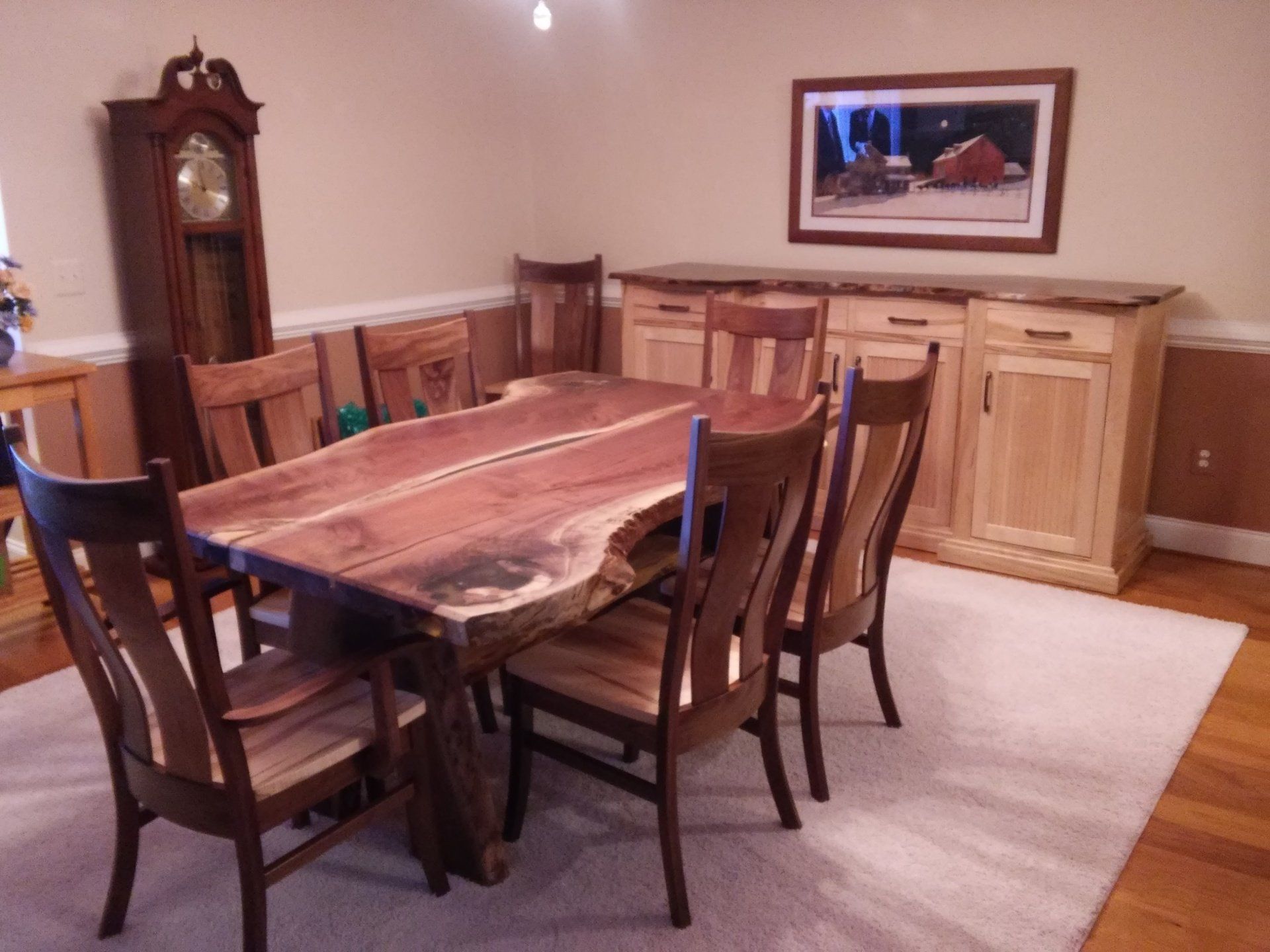 custom kitchen table and chairs