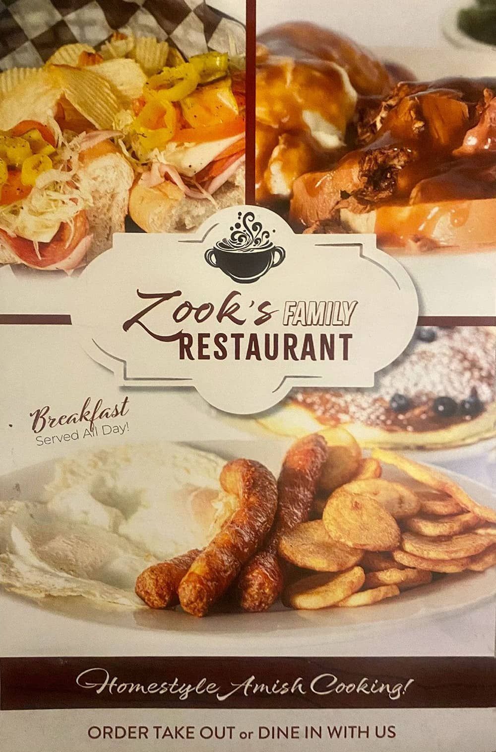 Zooks menu