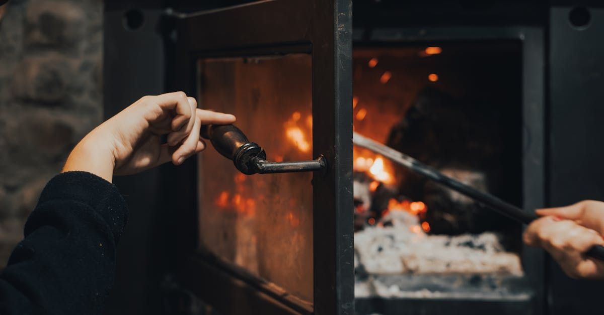 Person using Duluth Fireplace Services