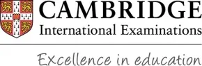 The logo for cambridge international examinations excellence in education