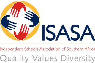 A logo for the independent schools association of southern africa