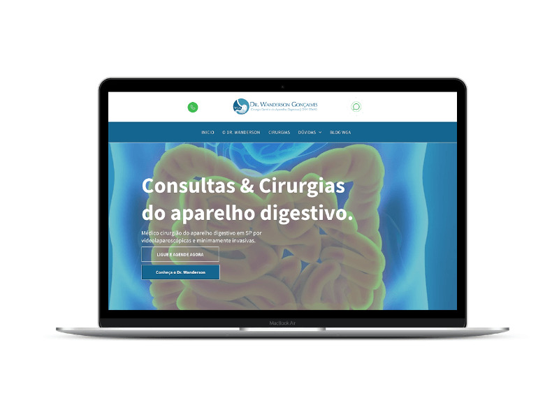 Exemplo de site médico