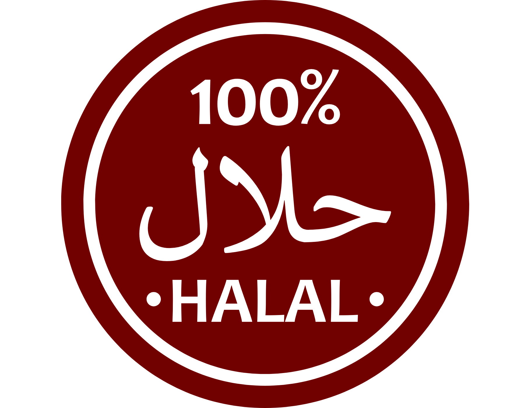 Rode cirkel met witte tekst: