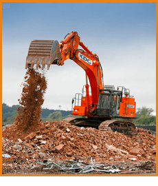 Plant Hire - Worcester, Gloucestershire - White Plant Hire - Digger 1