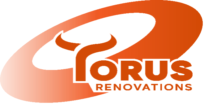 A logo for a company called torus renovations