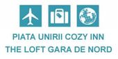 The logo for piata unirii cozy inn the loft gara de nord