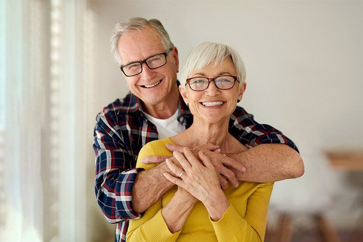 Older couple Smiling