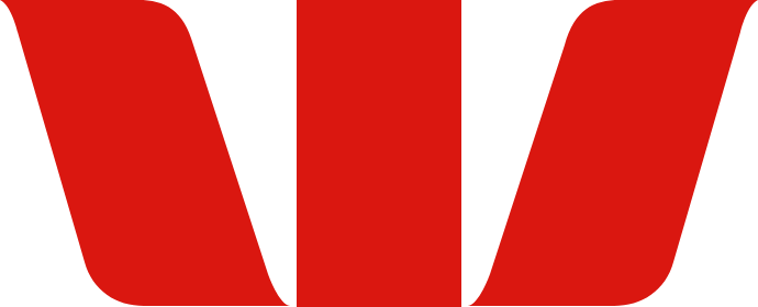 Red logo featuring the stylized letter 