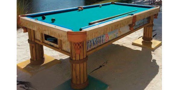 Tiki Hut Custom Pool Table — Hicksville, NY — Regal Billiards