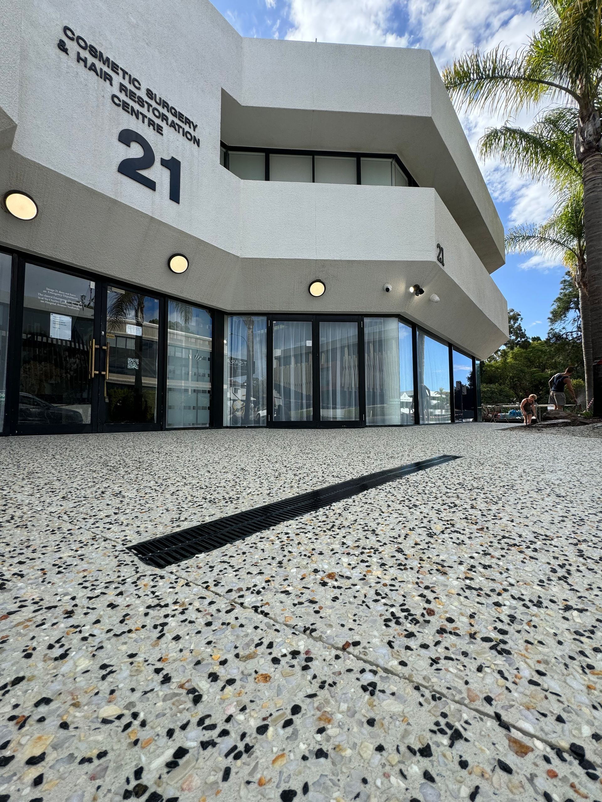 Architectural Concrete Driveway to elevate Perth property.