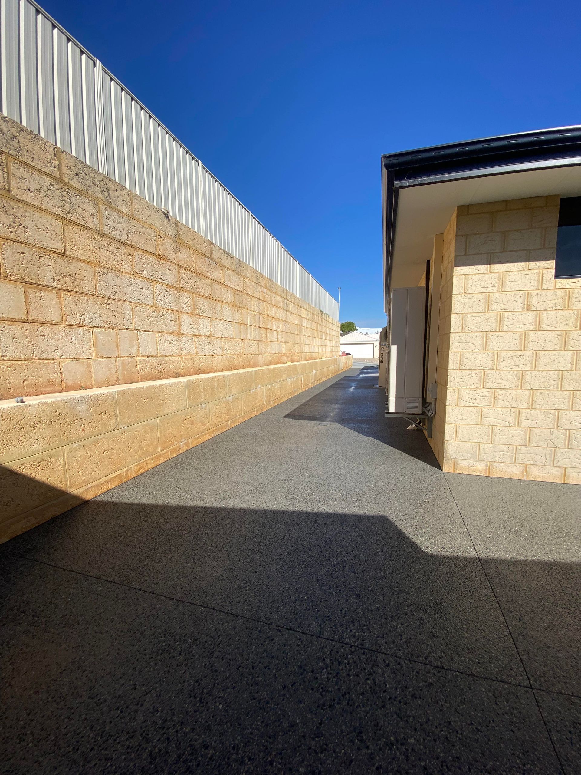 Exposed aggregate path and outdoor patio Perth