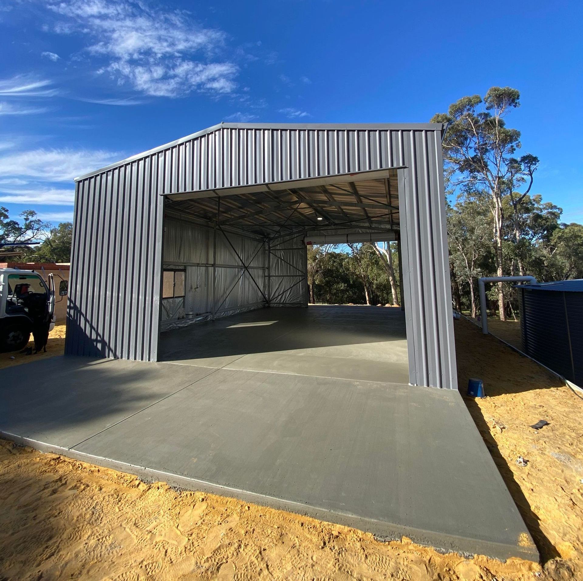 Standard concrete shed pad