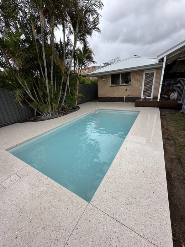 Honed aggregate pool surround services