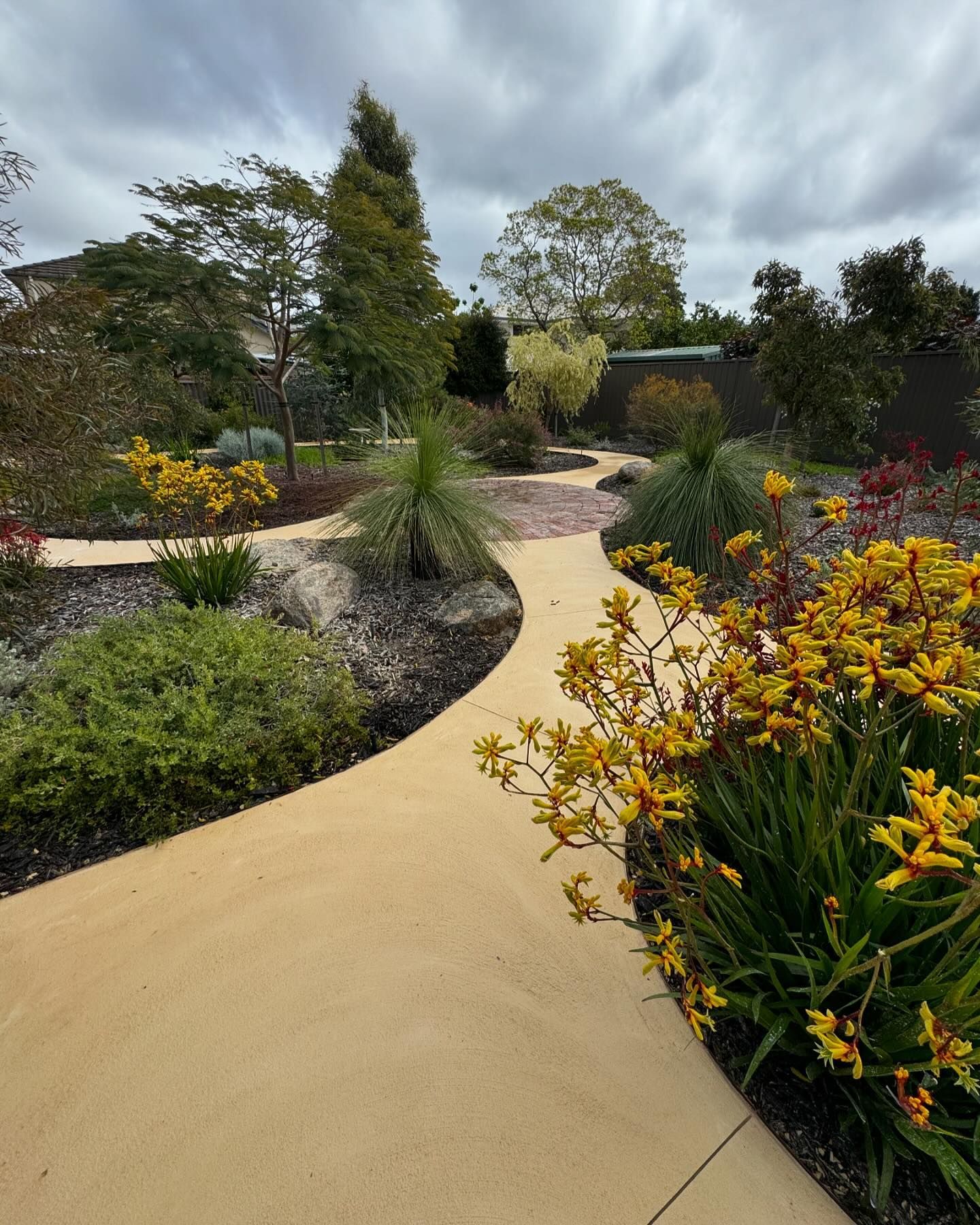 Liquid limestone footpath within Perth Park.