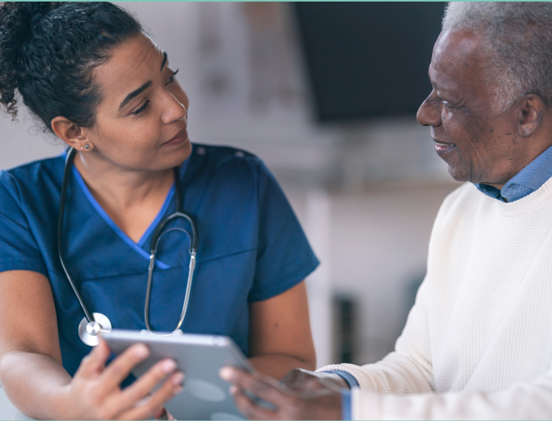 Image of Nurse and Elderly Man