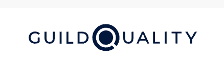 GuildQuality logo with a circular graphic between 