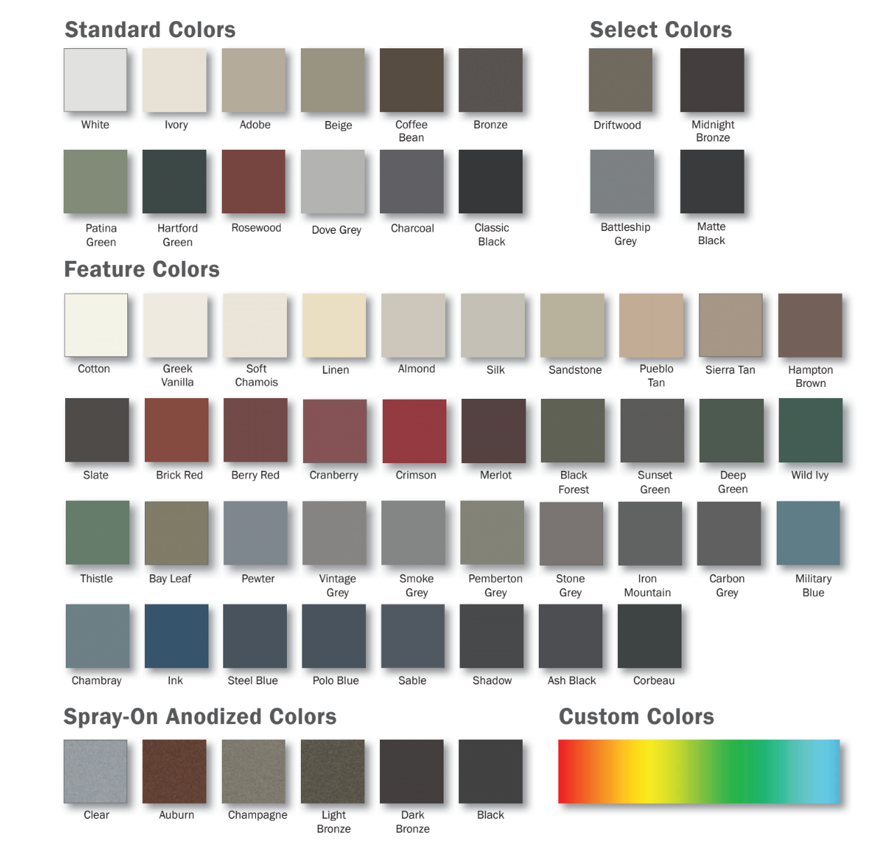 Window with burgundy trim reflecting trees, set in a yellow stucco wall.