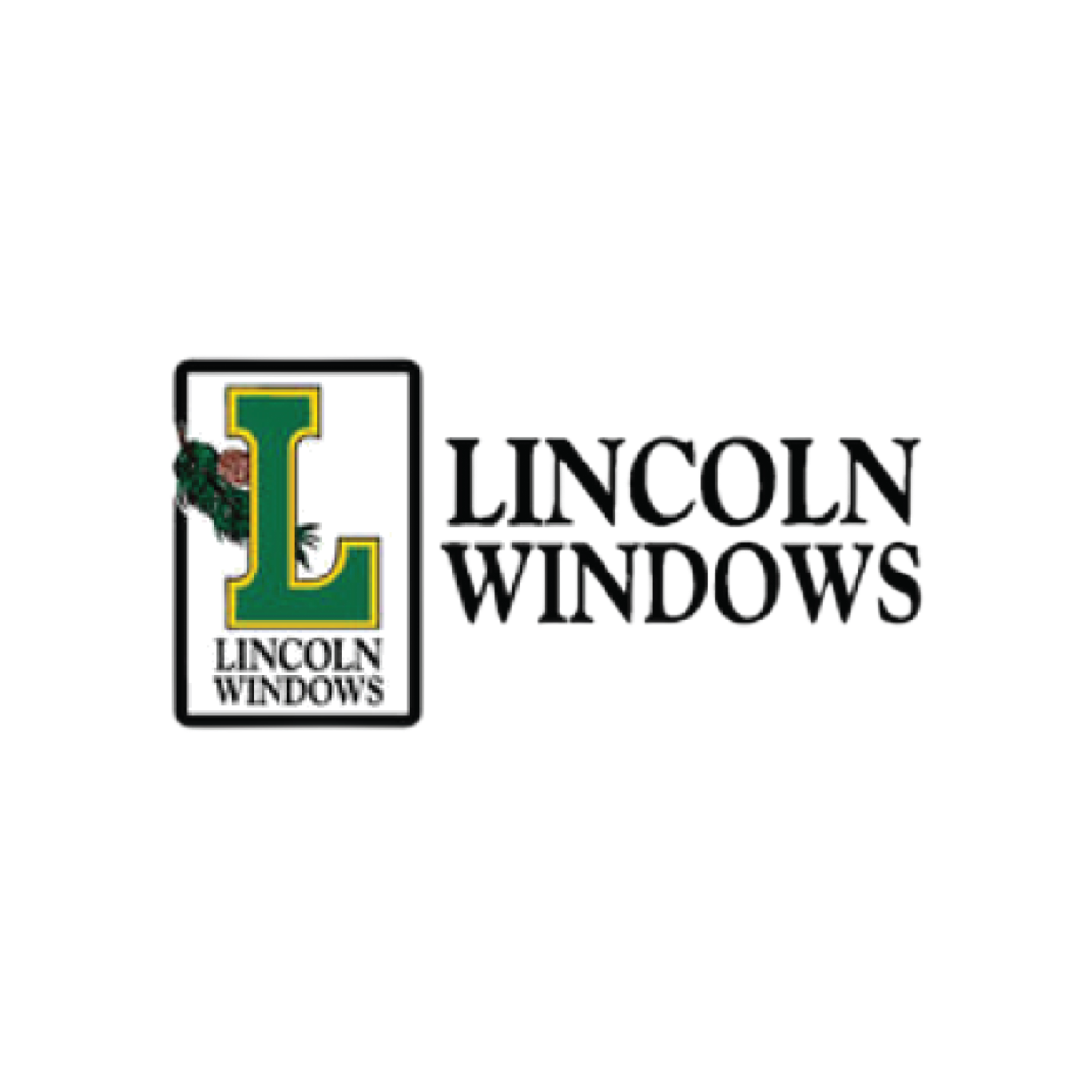 Logo for Lincoln Windows: Green