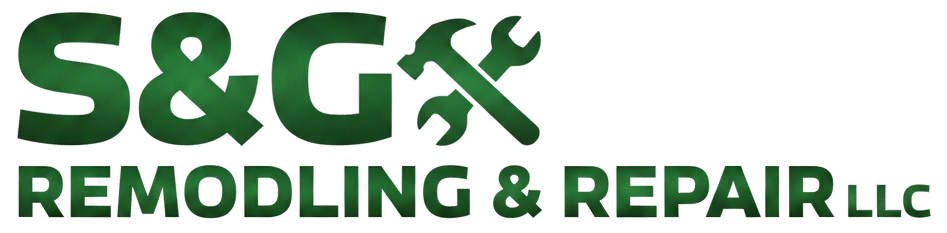 Green logo for S&G Remodeling & Repair LLC with a hammer and wrench icon.