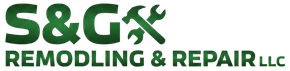Green logo for S&G Remodeling & Repair LLC with a hammer and wrench icon.