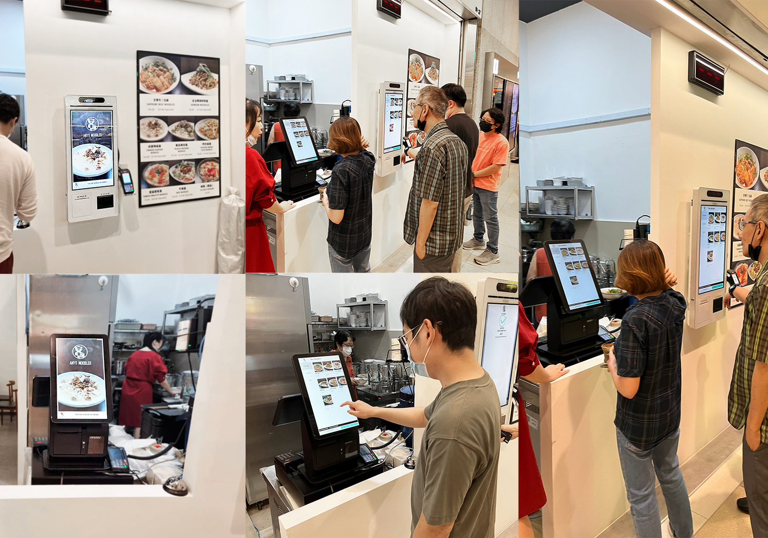 Anyi noodles hybrid pos and self ordering kiosk