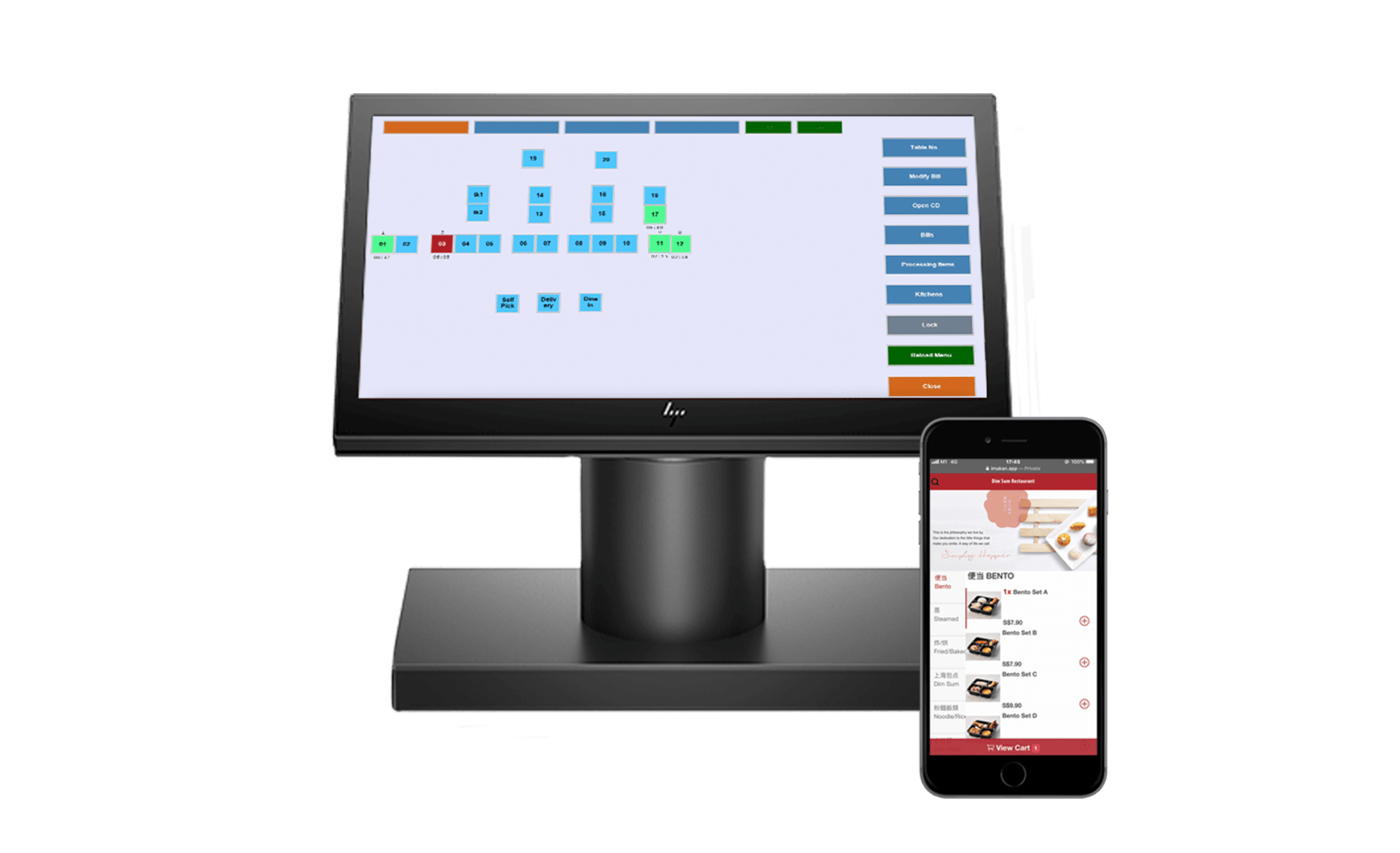 QR ordering system integration with POS system