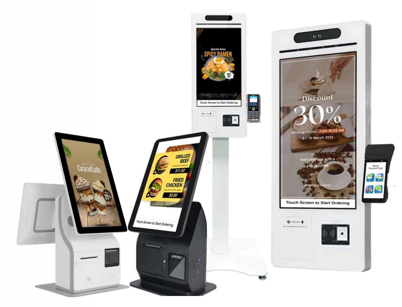 Hybrid POS system and self ordering kiosk