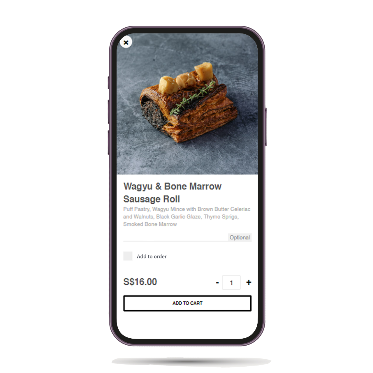QR ordering system upselling