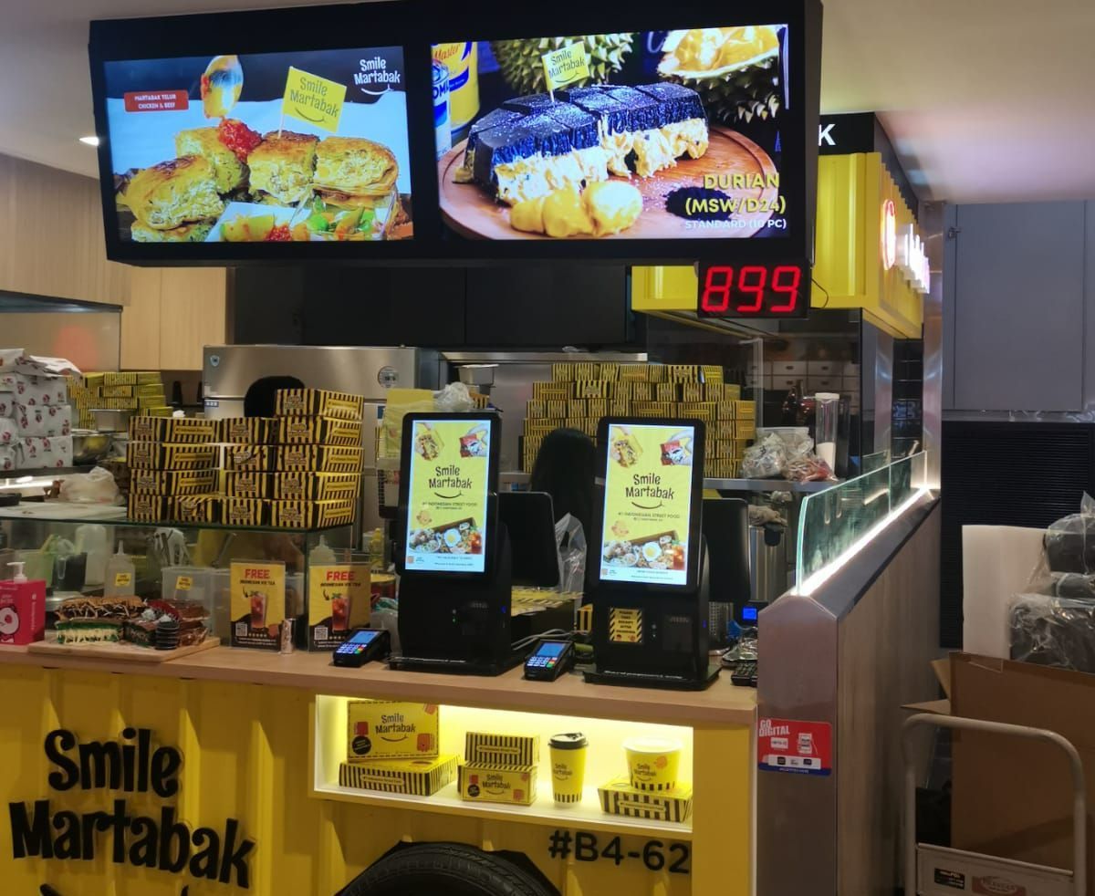 smile martabak hybrid self ordering kiosk