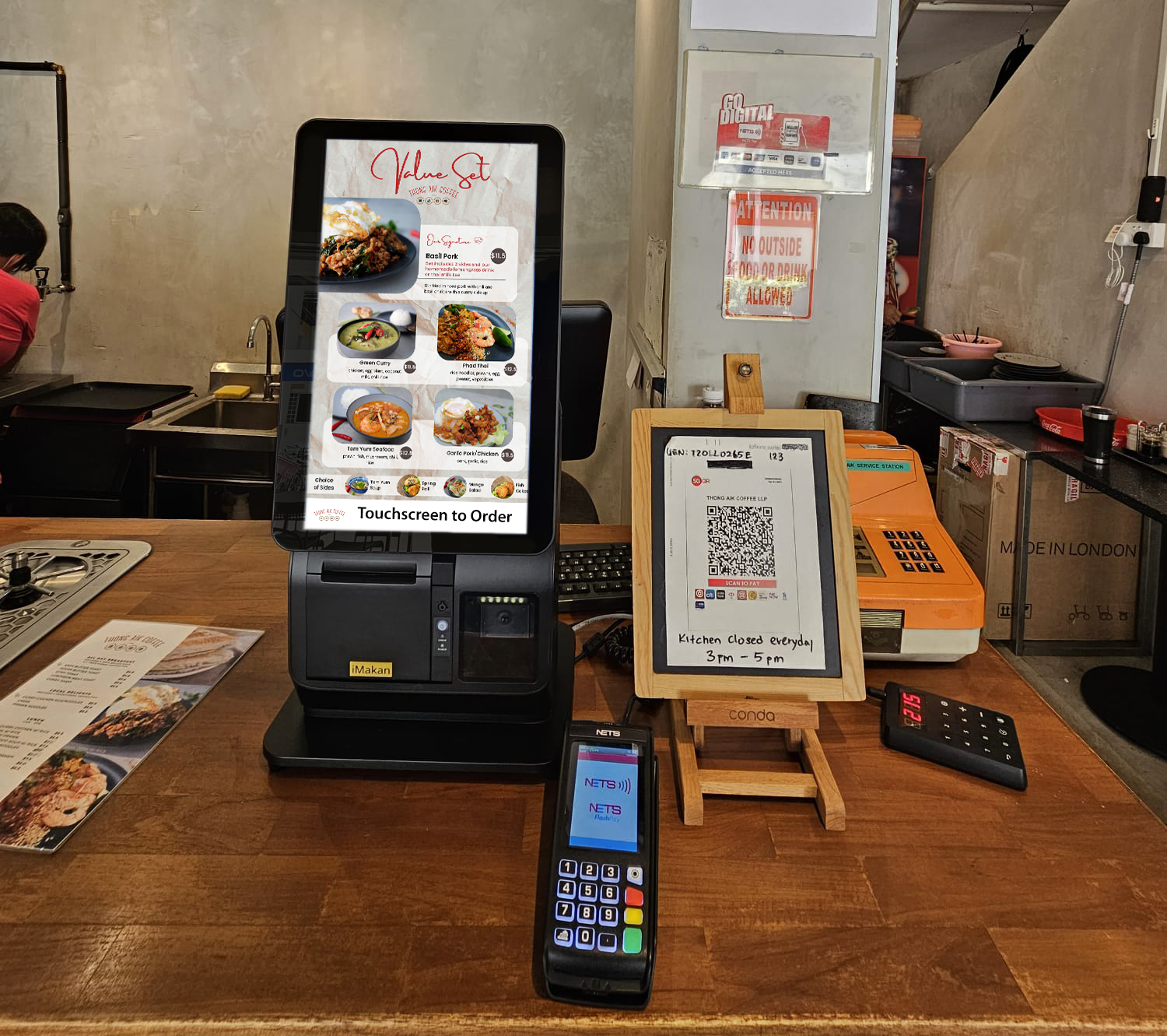 Thong Aike Hybrid Self Ordering Kiosk