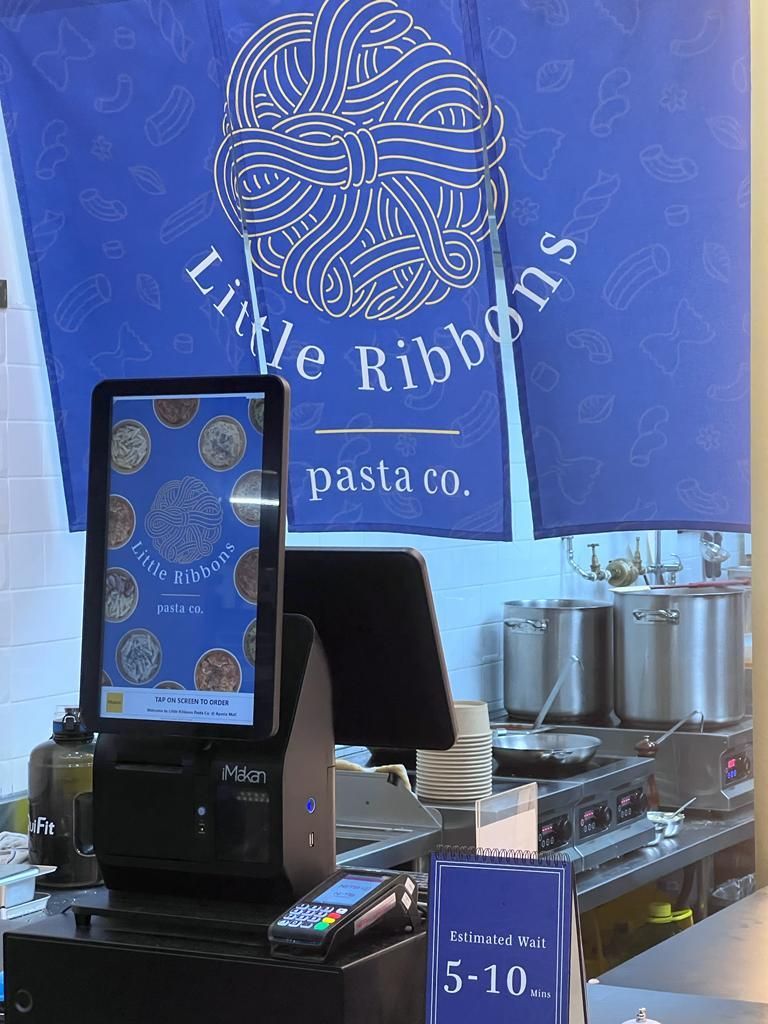 little ribbon pasta hybrid kiosk