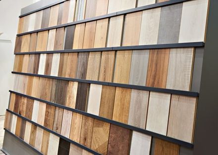 Bathroom Remodel — Samples of Wooden Laminate Panels in New Castle County, DE