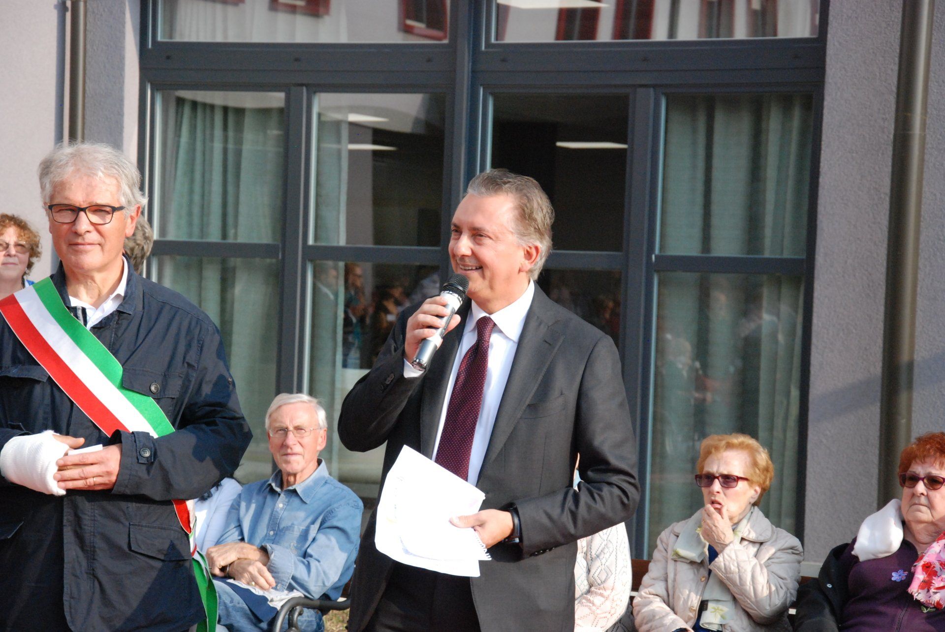 discorso di benvenuto nel nuovo centro anziani