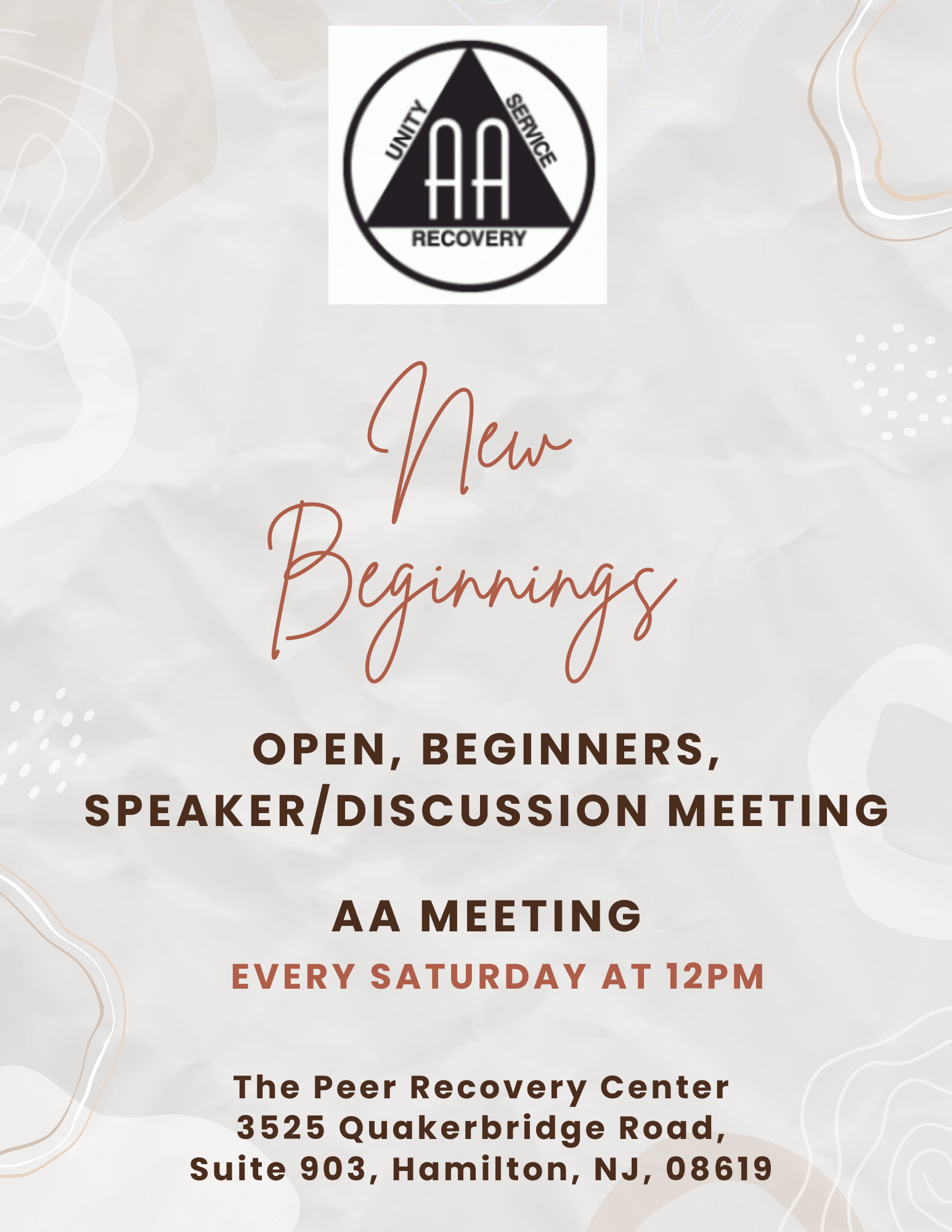 New Beginnings Flyer