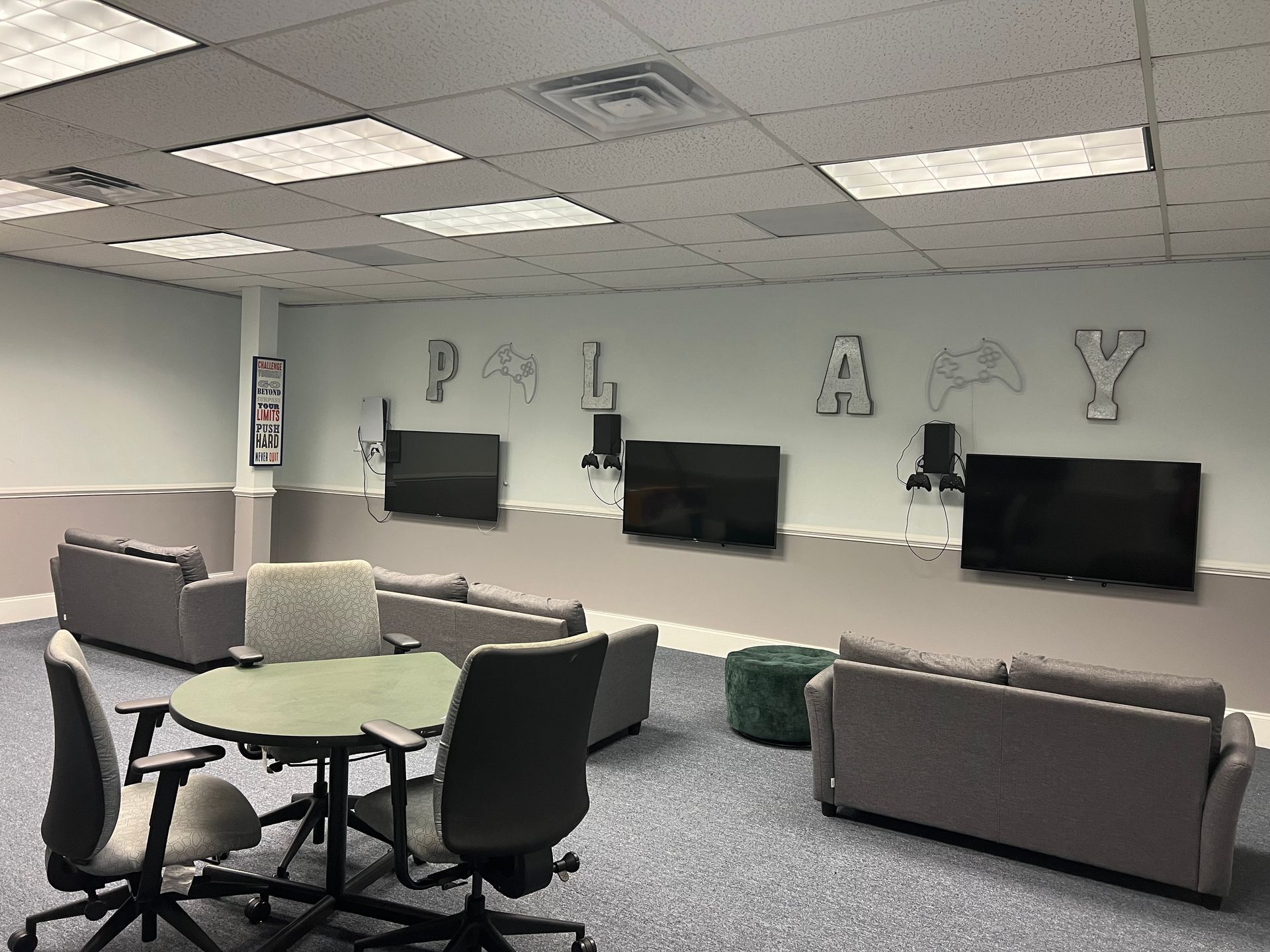 Interior of a Game Room